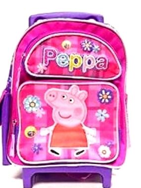 Peppa Pig With Flowers Rolling Backpack